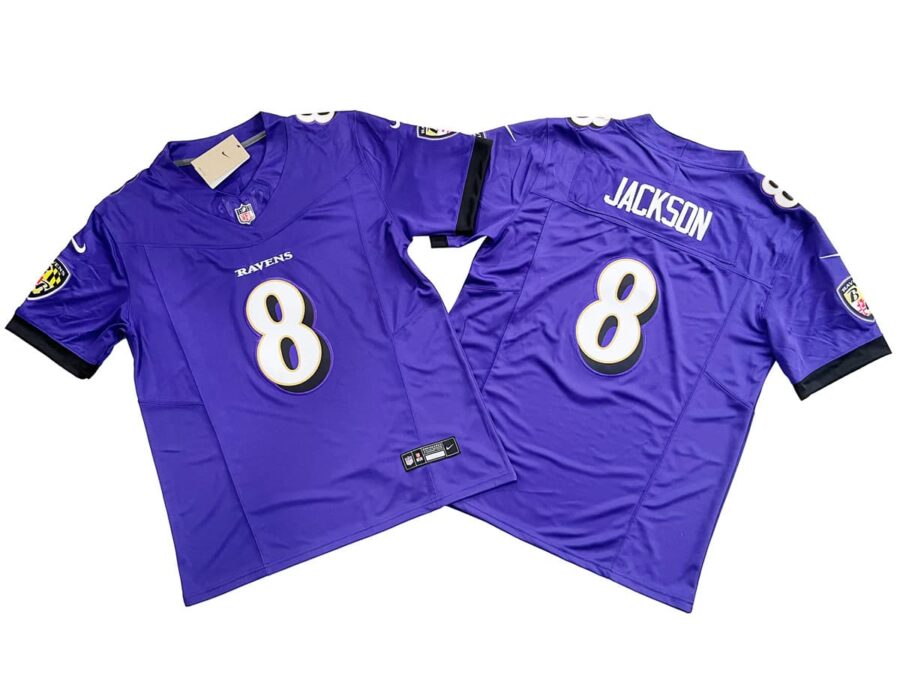 Lamar Jackson 8 Baltimore Ravens Purple Vapor Limited Jersey