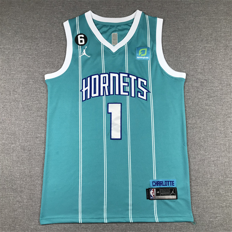 Lamelo Ball #1 Charlotte Hornets 2022-23 Teal Icon Edition Jersey