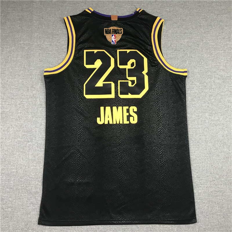 LeBron James #23 Los Angeles Lakers City Edition Black Jersey With Final Love Path