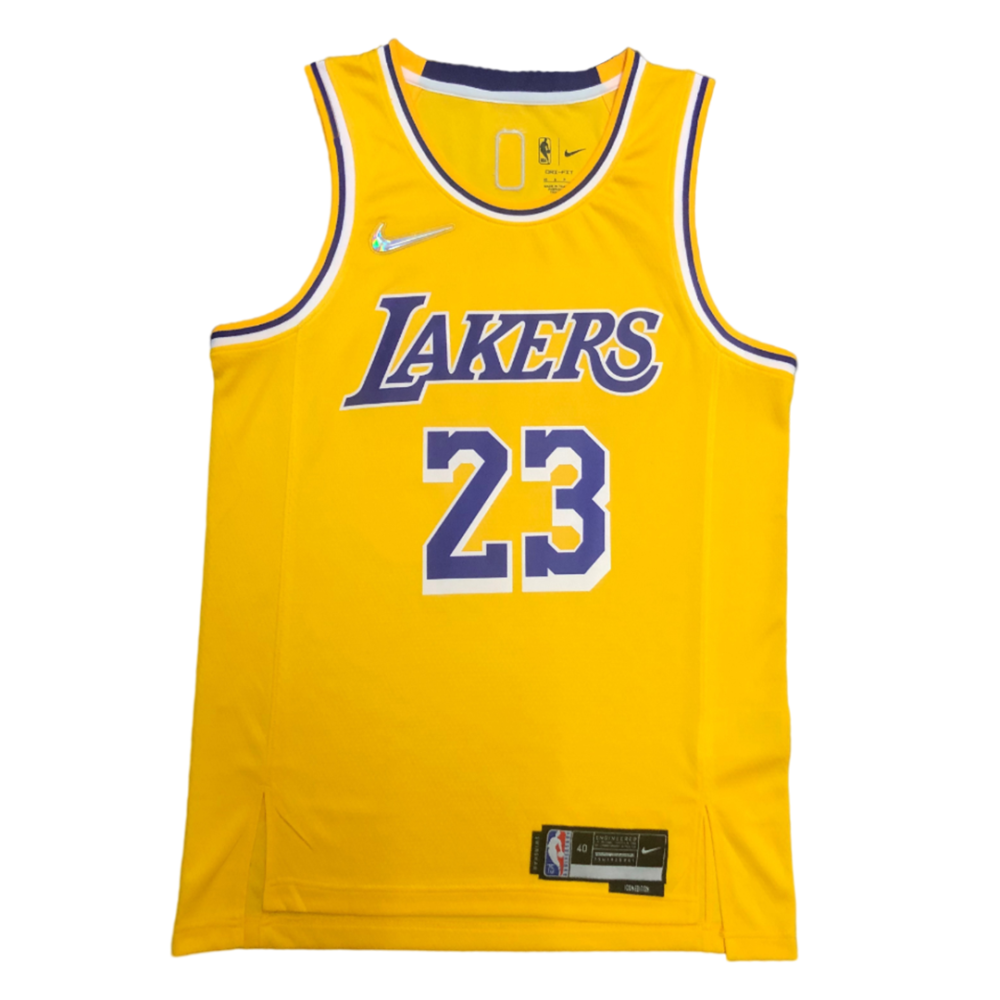 LeBron James #23 Los Angeles Lakers 2021-22 Gold Jersey