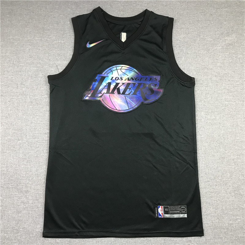 LeBron James 23 Los Angeles Lakers Black Iridescent HWC Collection Limited Jersey