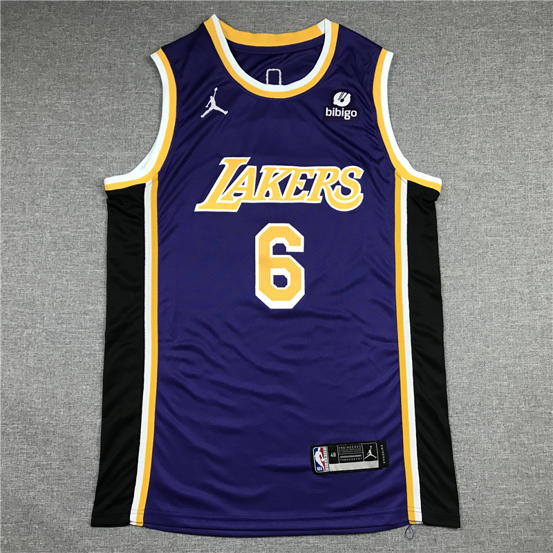 LeBron James 6 Los Angeles Lakers 2021-22 Purple Statement Edition Jersey