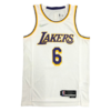 LeBron James #6 Los Angeles Lakers Icon Edition 2021-22 White Jersey