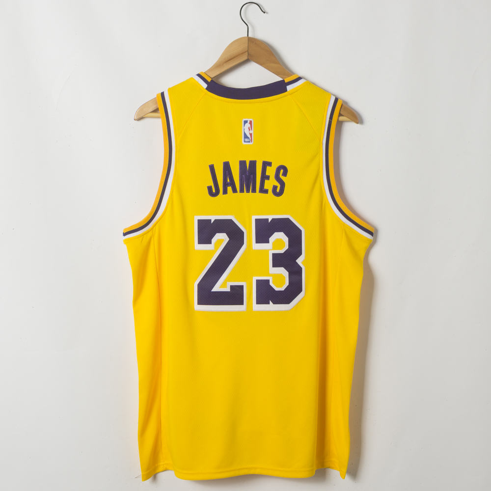 LeBron James #23 Los Angeles Lakers Gold 2019-20 Icon Edition Swingman  Jersey NBA Final Path