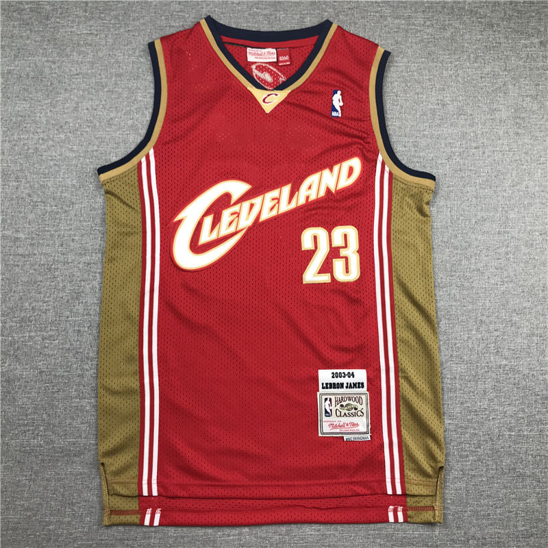 Lebron James 23 Cleveland Cavaliers Red Throwback Jersey