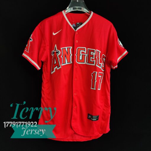 Los Angeles Angels #17 Shohei Ohtani Red Jersey