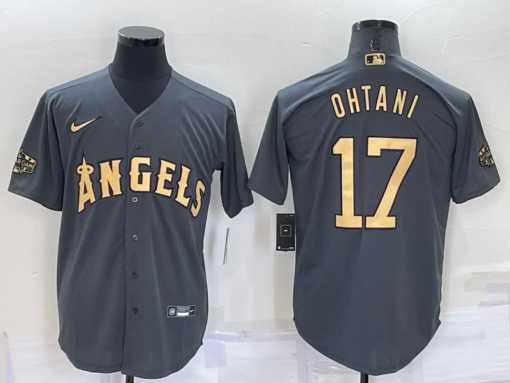 Los Angeles Angels #17 Shohei Ohtani 2022 MLB All-Star Game Jersey - Charcoal