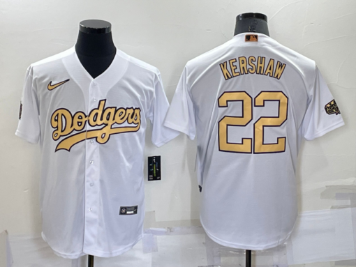 Los Angeles Dodgers #22 Clayton Kershaw 2022 MLB All-Star Game Jersey - White