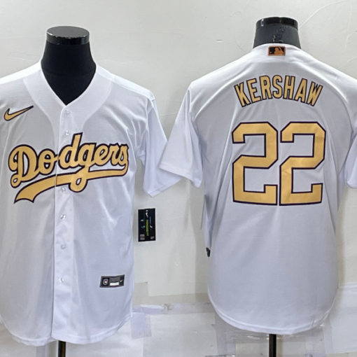 Los Angeles Dodgers #22 Clayton Kershaw 2022 MLB All-Star Game Jersey - White