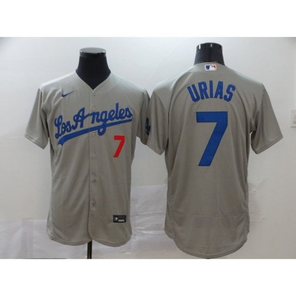 Julio Urias # 7 Los Angeles Dodgers 2020 Gray Jersey