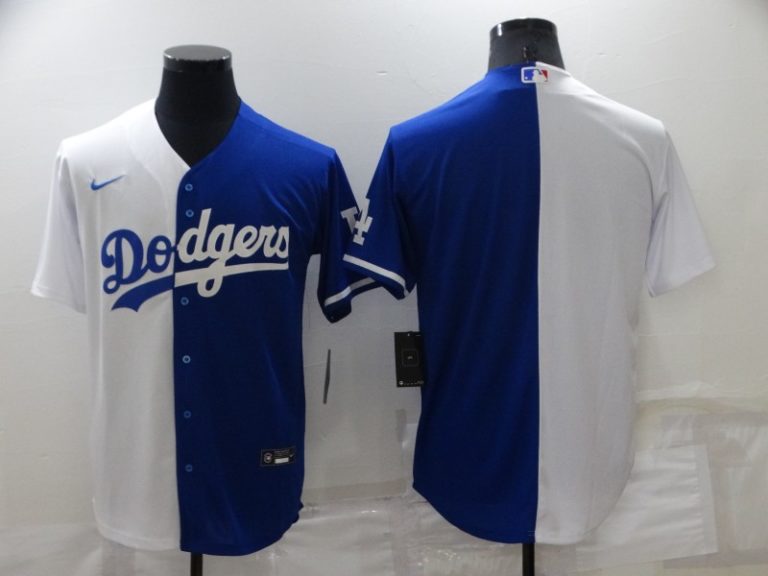 Los Angeles Dodgers 2022 Split Fashion Jersey White Royal