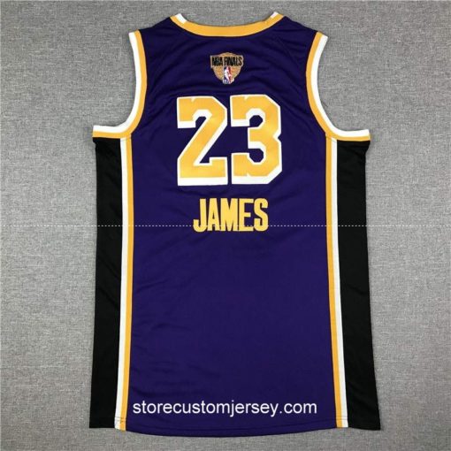 LeBron James #23 Los Angeles Lakers Purple Statement Edition Swingman Jersey NBA Final Path