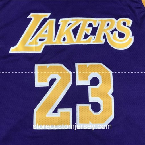 LeBron James #23 Los Angeles Lakers Purple Statement Edition Swingman Jersey NBA Final Path