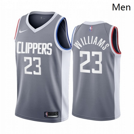 Lou Williams 23 Los Angeles Clippers Gray Swingman 2021 Earned Edition Jersey