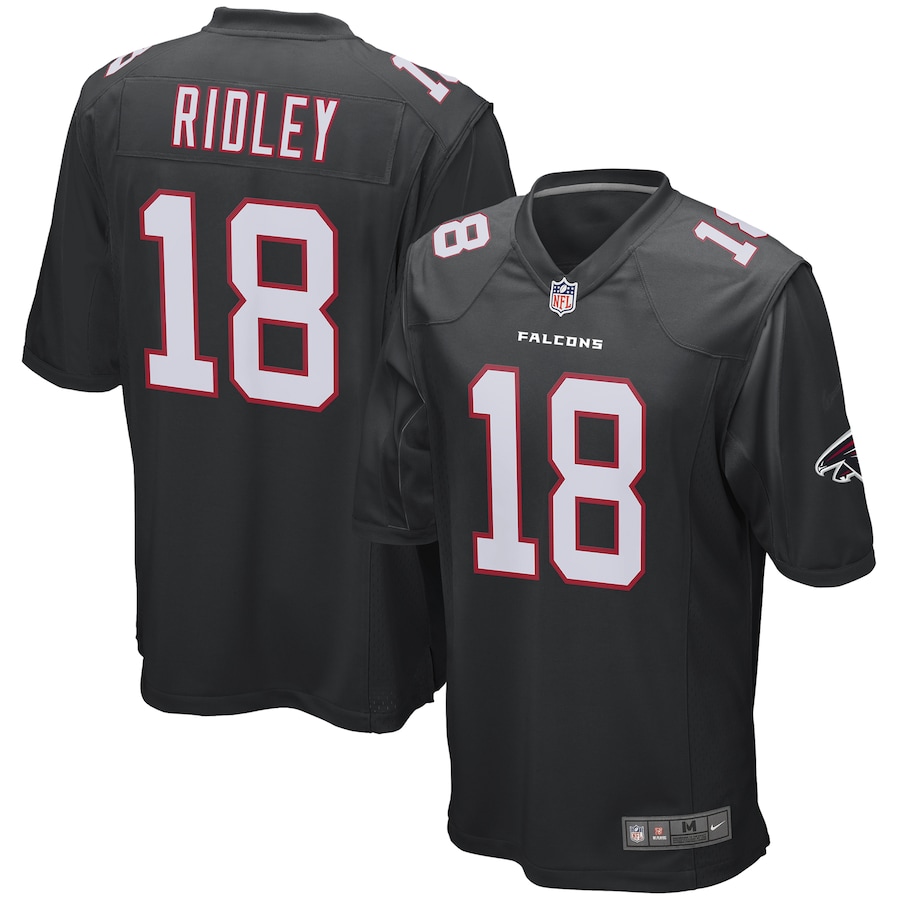 Atlanta Falcons #18 Calvin Ridley Black Player Game Jersey