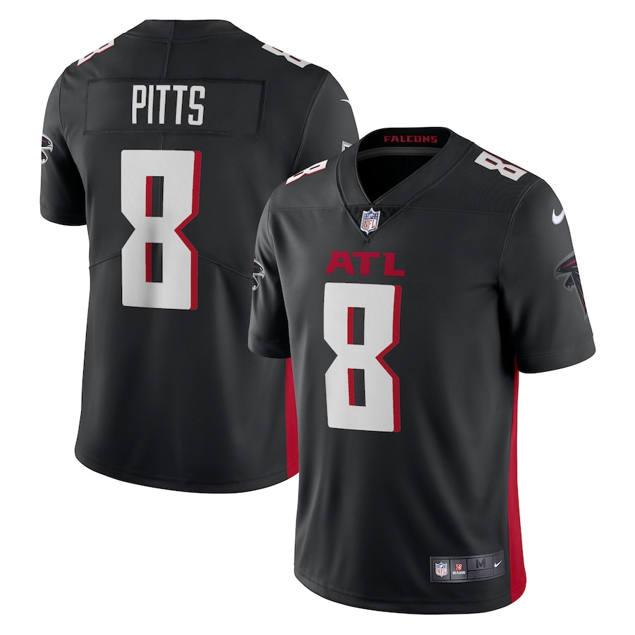 Atlanta Falcons #8 Kyle Pitts Black Vapor Limited Jersey