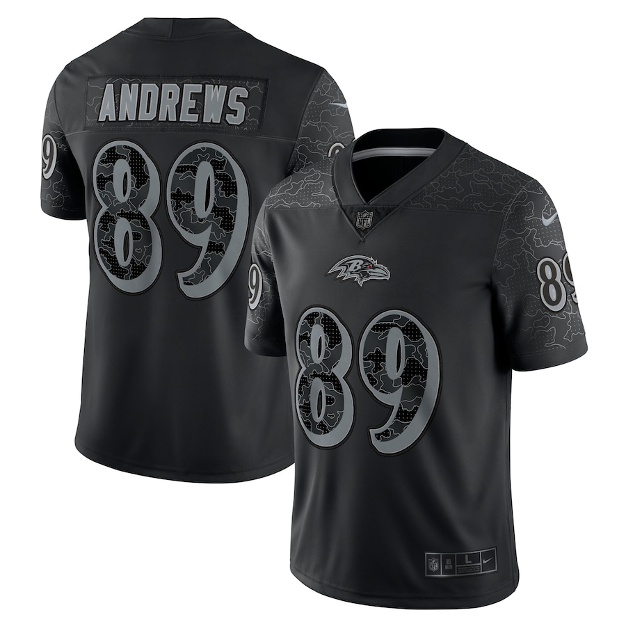Mark Andrews #89 Baltimore Ravens Black Reflective Limited Jersey