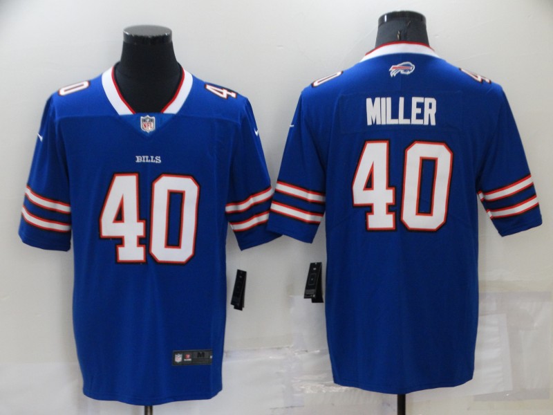 Men's Buffalo Bills #40 Von Miller Royal Player Game Jersey