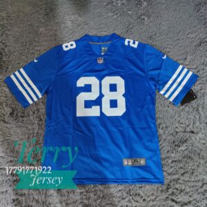 Men’s Indianapolis Colts #28 Jonathan Taylor Royal Game Jersey