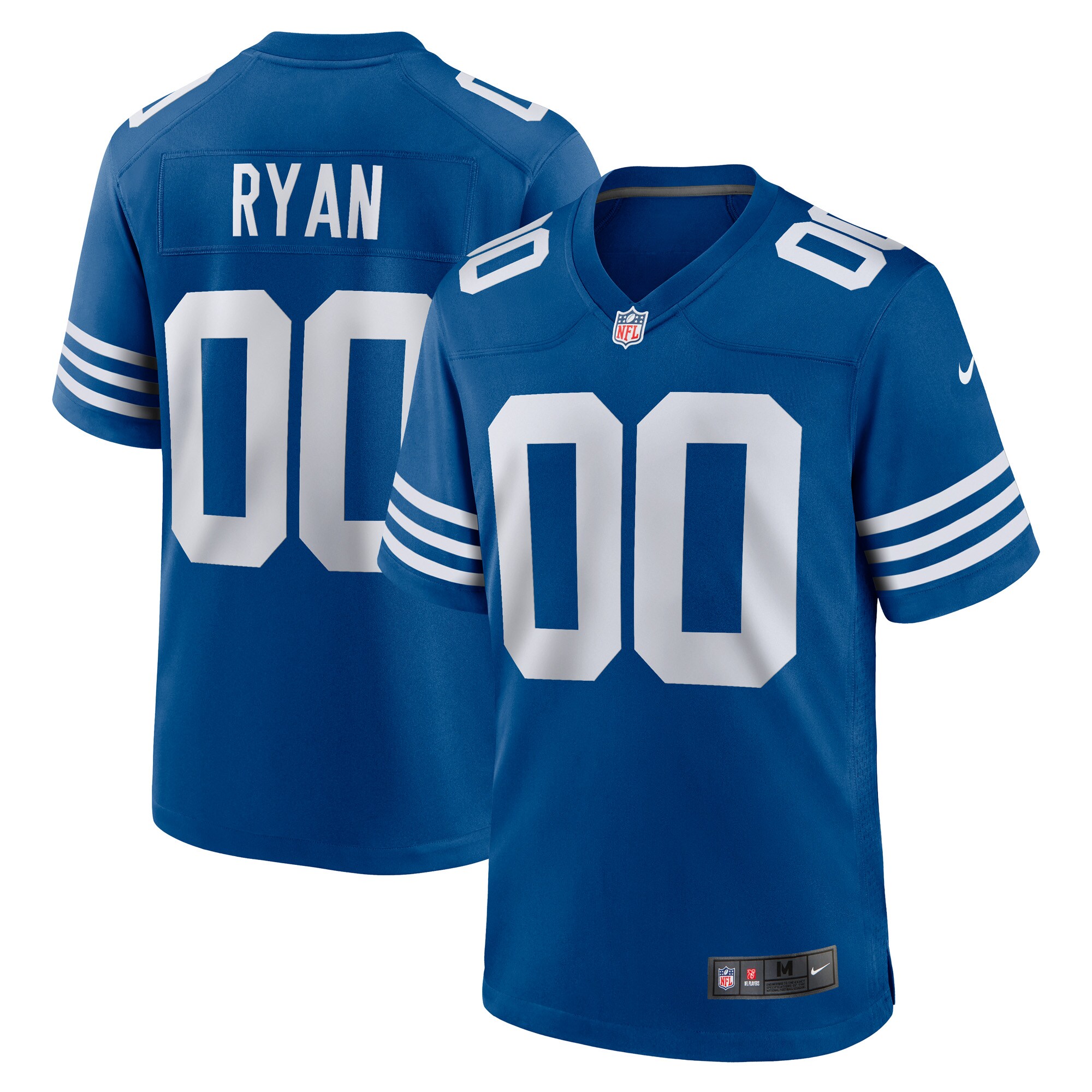 Men's Matt Ryan Indianapolis Colts Custom Royal Alternate Game Jersey