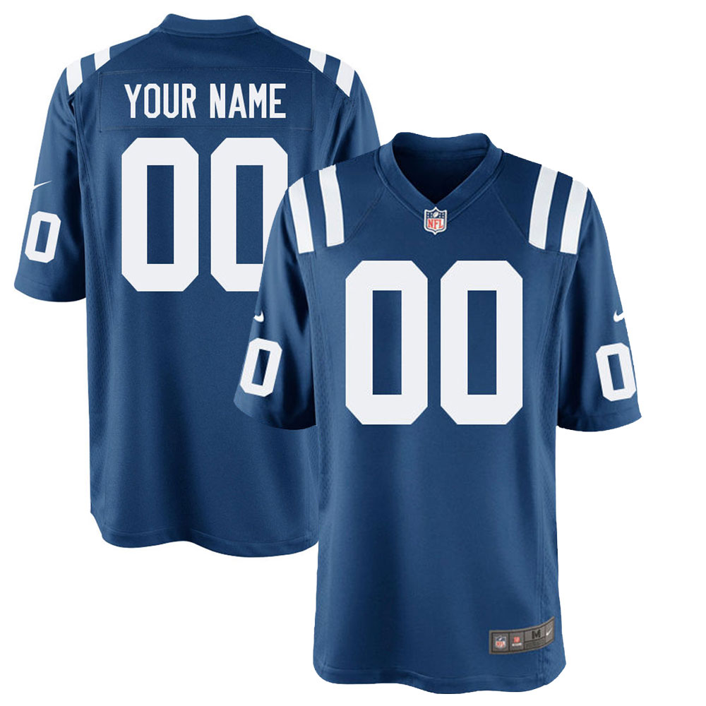 Indianapolis Colts Royal Custom Game Jersey