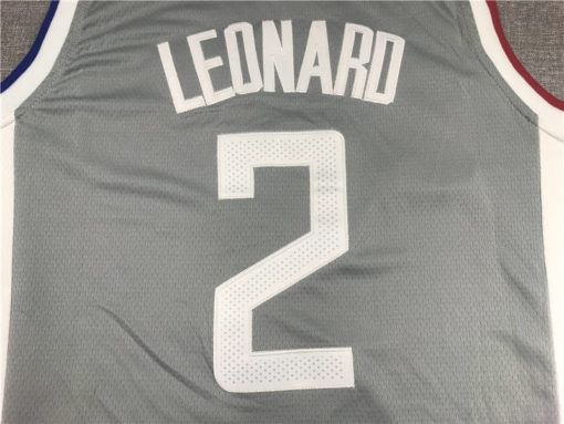 Kawhi Leonard 2 Los Angeles Clippers 2021 Earned Gray Jersey