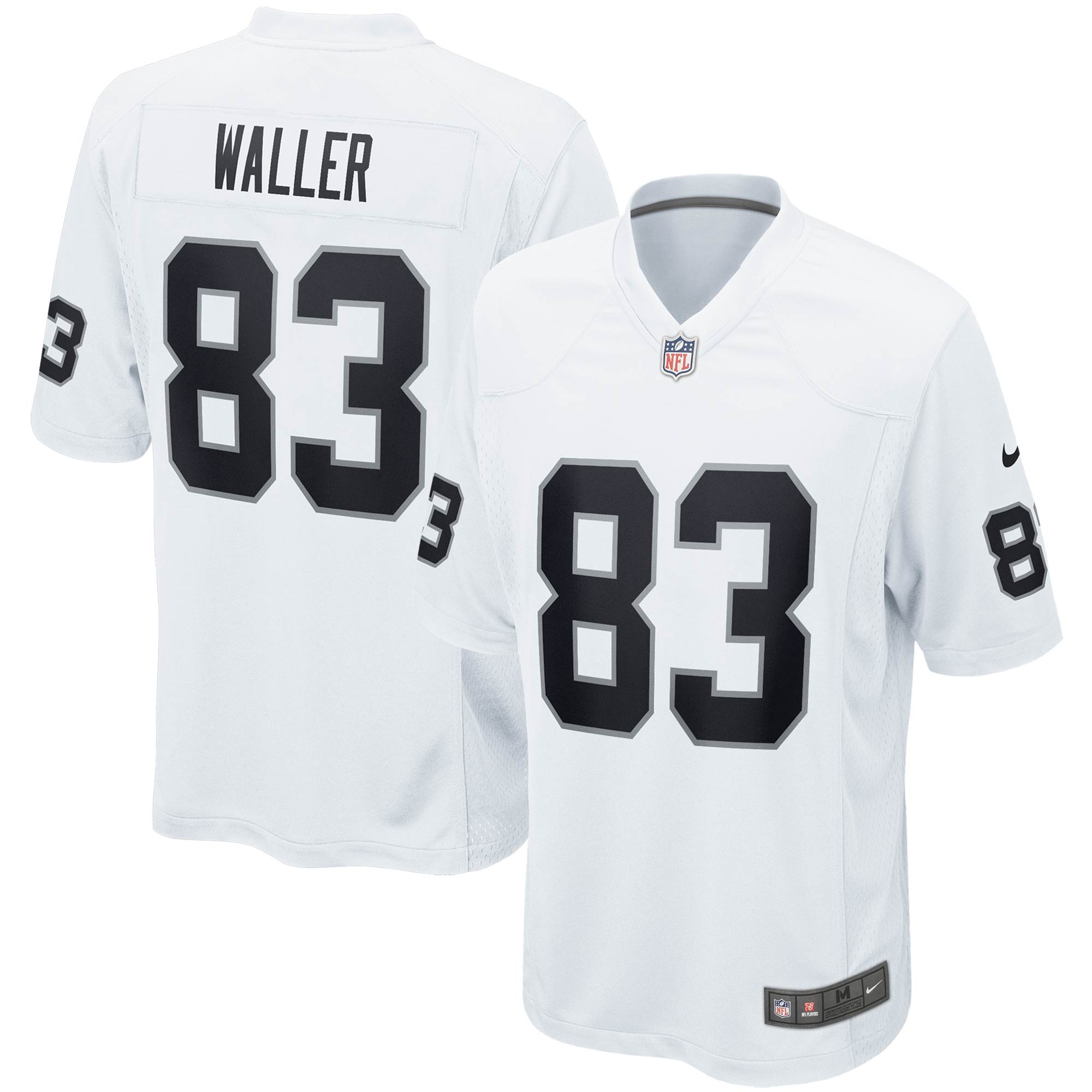 Men's Las Vegas Raiders #83 Darren Waller White Game Jersey