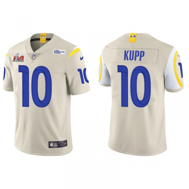 Men's Los Angeles Rams Cooper Kupp Bone Super Bowl LVI Vapor Limited Jersey