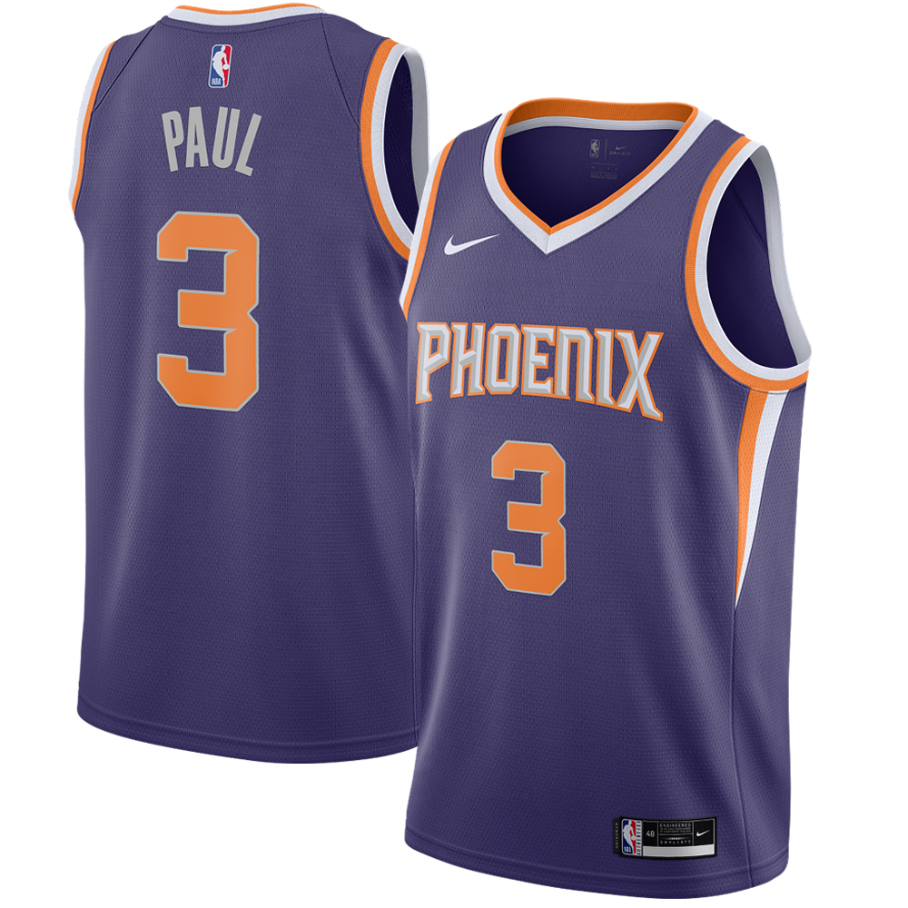 Men's Chris Paul Purple Phoenix Suns 2020/21 Swingman Jersey – Icon Edition