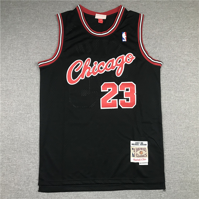 Michael Jordan 23 Chicago Bulls 1984 Black Jersey
