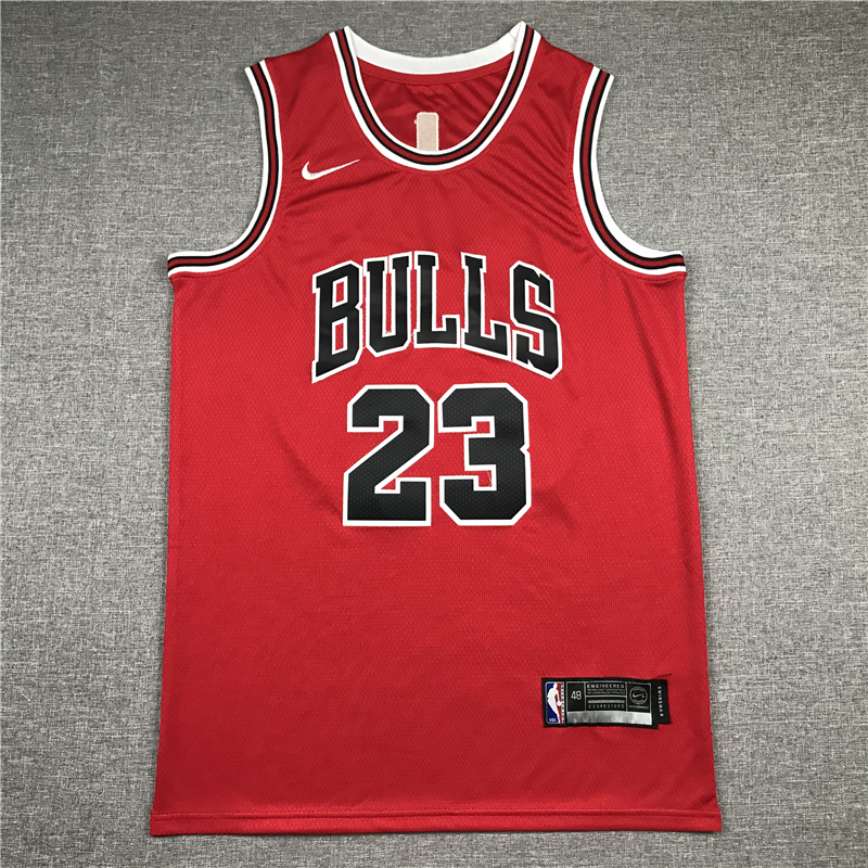Michael Jordan 23 Chicago Bulls 2019 Red Icon Edition Jersey