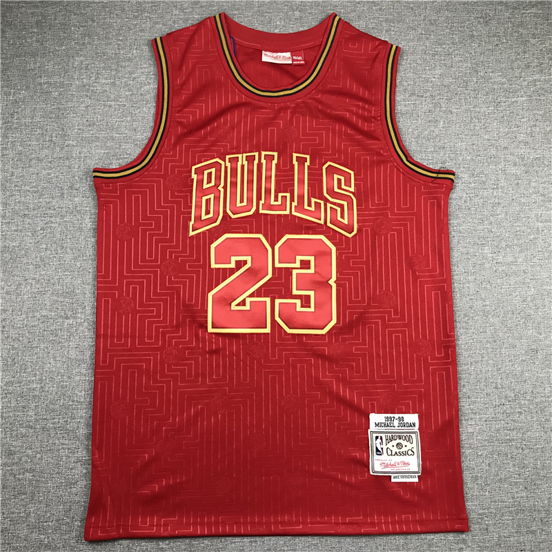 Michael Jordan 23 Chicago Bulls 2020 Chinese New Year  Red HWC Jersey