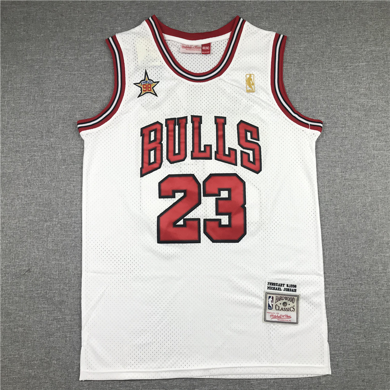 Michael Jordan 23 Chicago Bulls All-Star 1998 HWC White Jersey