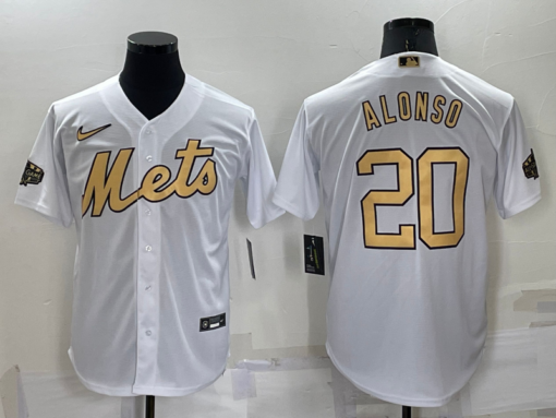 New York Mets #20 Pete Alonso 2022 MLB All-Star Game Jersey - White