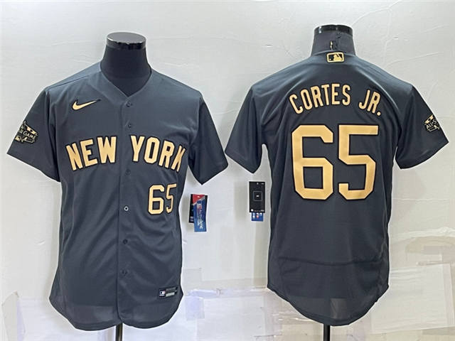 New York Yankees Nestor Cortes Jr 2022 All-Star Game Flex Base Jersey – Charcoal