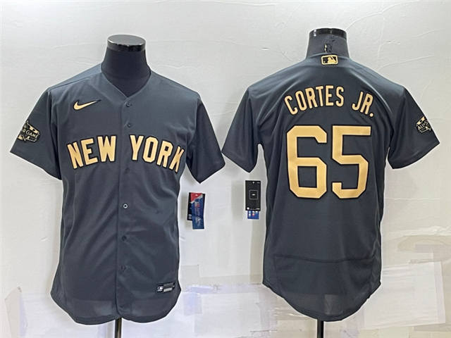 New York Yankees Nestor Cortes Jr 2022 All-Star Game Flex Base Jersey– Charcoal