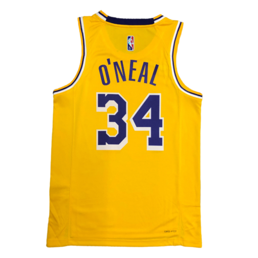 Shaquille O’Neal #34 Los Angeles Lakers 2021-22 Gold Jersey