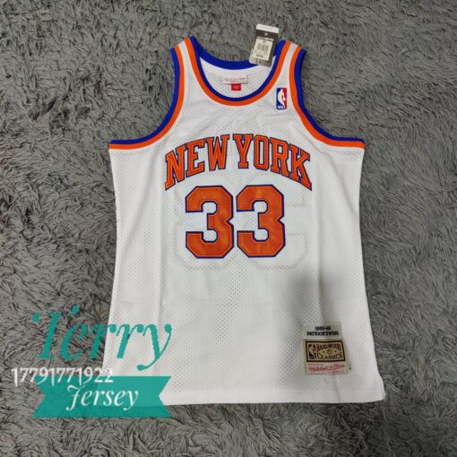 Patrick Ewing New York Knicks 1985-86 White Jersey