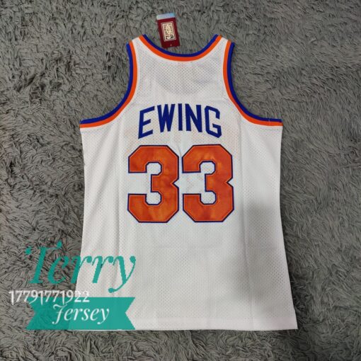 Patrick Ewing New York Knicks 1985-86 White Jersey - back