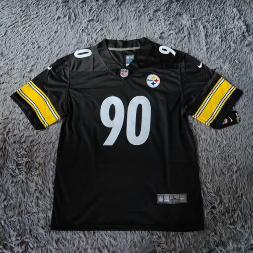 Pittsburgh Steelers #90 T.J. Watt Black Jersey