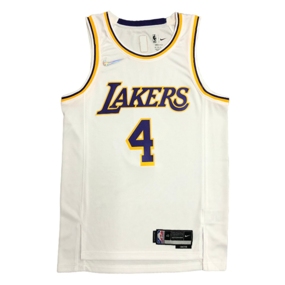 Rajon Rondo #4 Los Angeles Lakers Icon Edition 2021-22 White Jersey