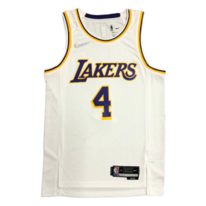 Rajon Rondo #4 Los Angeles Lakers Icon Edition 2021-22 White Jersey