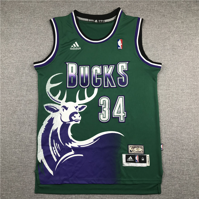 Ray Allen 34 Milwaukee Bucks 1996-97 Green Jersey