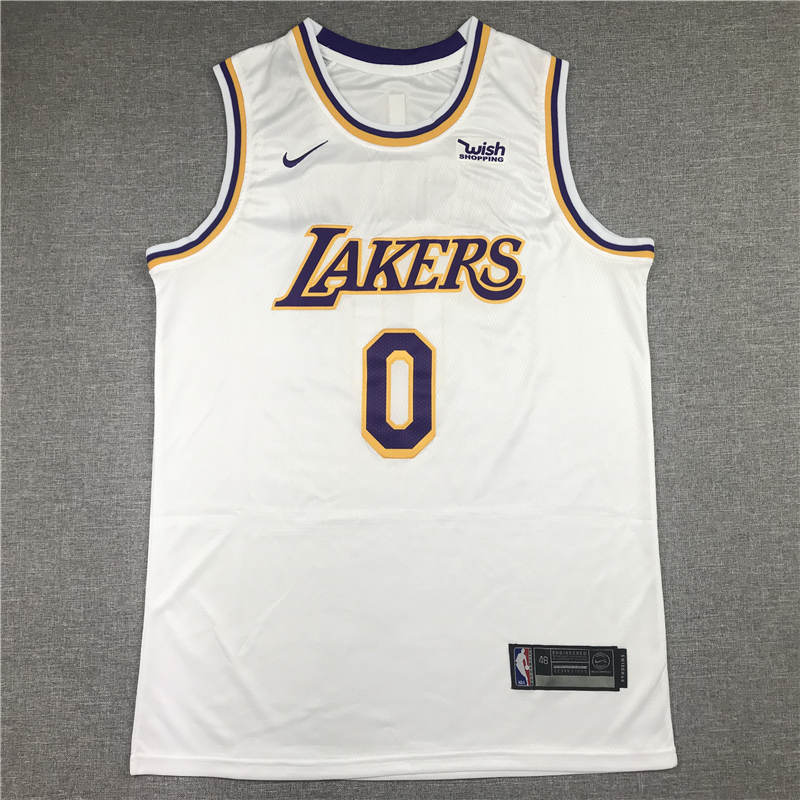 Russell Westbrook 0 Los Angeles Lakers 2021 Association Edition White Jersey