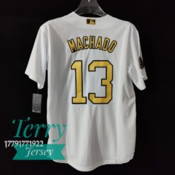 San Diego Padres #13 Manny Machado 2022 MLB All-Star Game Jersey – White - back