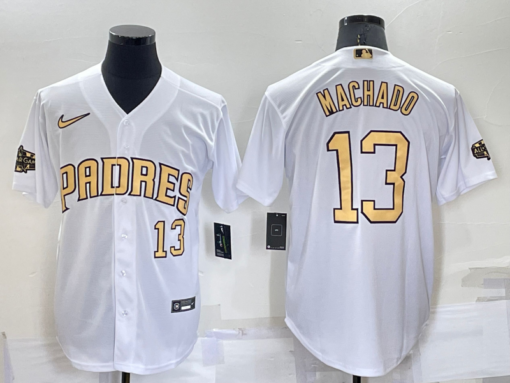 San Diego Padres #13 Manny Machado 2022 MLB All-Star Game Jersey - White