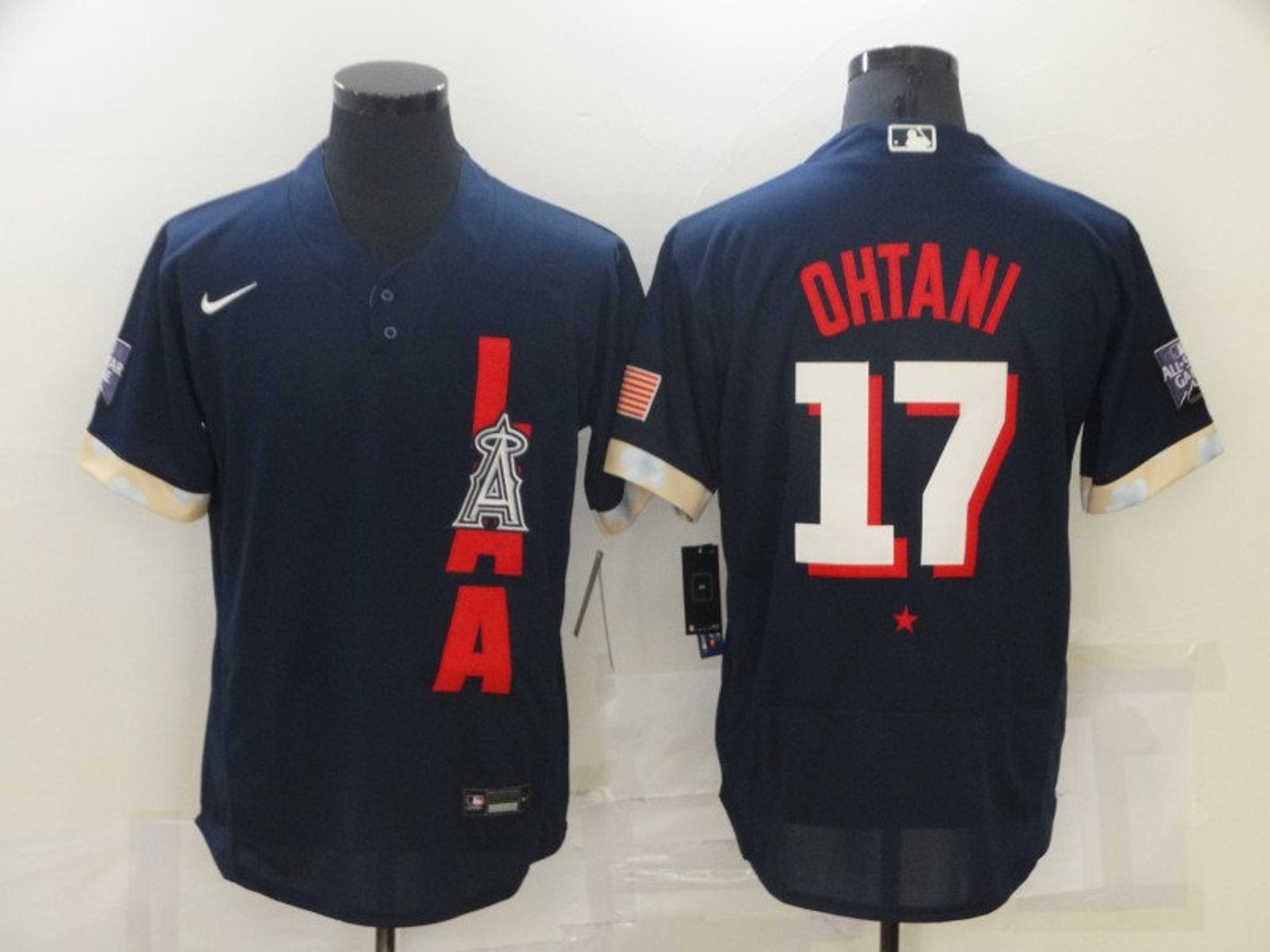 Shohei Ohtani 17 Los Angeles Angels 2021 MLB All-Star Game Navy Jersey