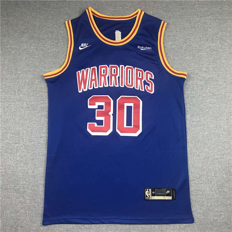 Stephen Curry 30 Golden State Warriors 2021-22 Royal Blue Jersey