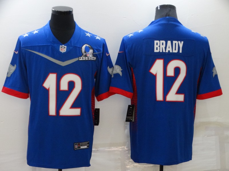 Tom Brady Royal 2022 NFC Pro Bowl Game Jersey