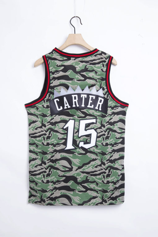 Toronto Raptors #15 Vince Carter 1996-97 Camo Hardwood Classics Jersey